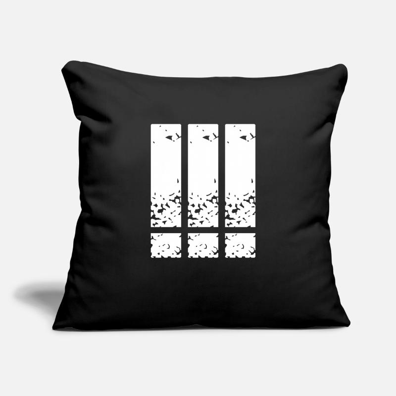 Point d'exclamation, point d'exclamation, point d'exclamation Housse de coussin décorative 45 x 45 cm