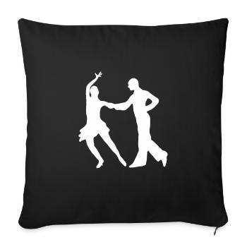 Tango dancer dance couple dancing salsa gift - Sofa pillowcase 17,3'' x 17,3'' (45 x 45 cm) - black - Front