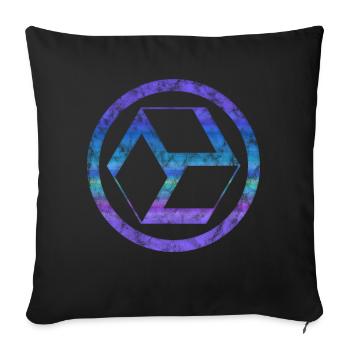 Antahkarana, healing, meditation, Reiki Tibet Yoga - Sofa pillowcase 17,3'' x 17,3'' (45 x 45 cm) - black - Front