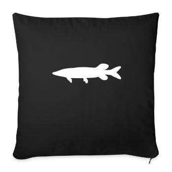 Fish marine animals shark fishes animal fish marine animal - Sofa pillowcase 17,3'' x 17,3'' (45 x 45 cm) - black - Front
