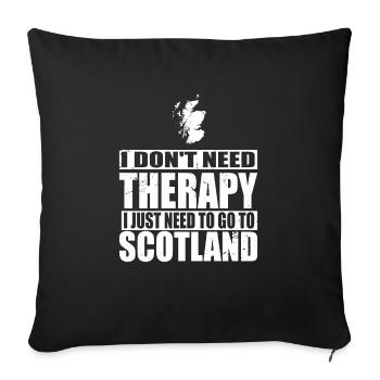 Scotland Scots Scottish Scottish - Sofa pillowcase 17,3'' x 17,3'' (45 x 45 cm) - black - Front