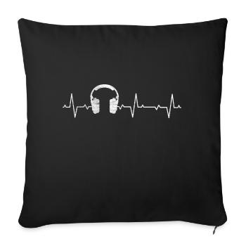 Zocken Zocker Console Gaming Gaming Games Video Games - Sofa pillowcase 17,3'' x 17,3'' (45 x 45 cm) - black - Front