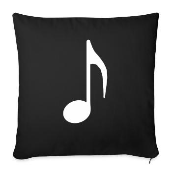 Music Band Note Musician Singer Music Orchestra - Sofa pillowcase 17,3'' x 17,3'' (45 x 45 cm) - black - Front