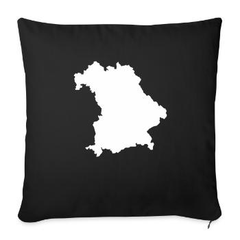 Bavaria outline Proud Bayer Gift Germany - Sofa pillowcase 17,3'' x 17,3'' (45 x 45 cm) - black - Front