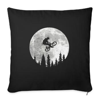VTT VTT VTT Downhill - Housse de coussin décorative 45 x 45 cm - noir - Devant