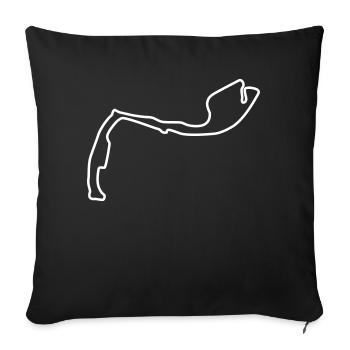 Heartbeat Curcuit Monaco Circuit de Monte Carlo - Housse de coussin décorative 45 x 45 cm - noir - Devant