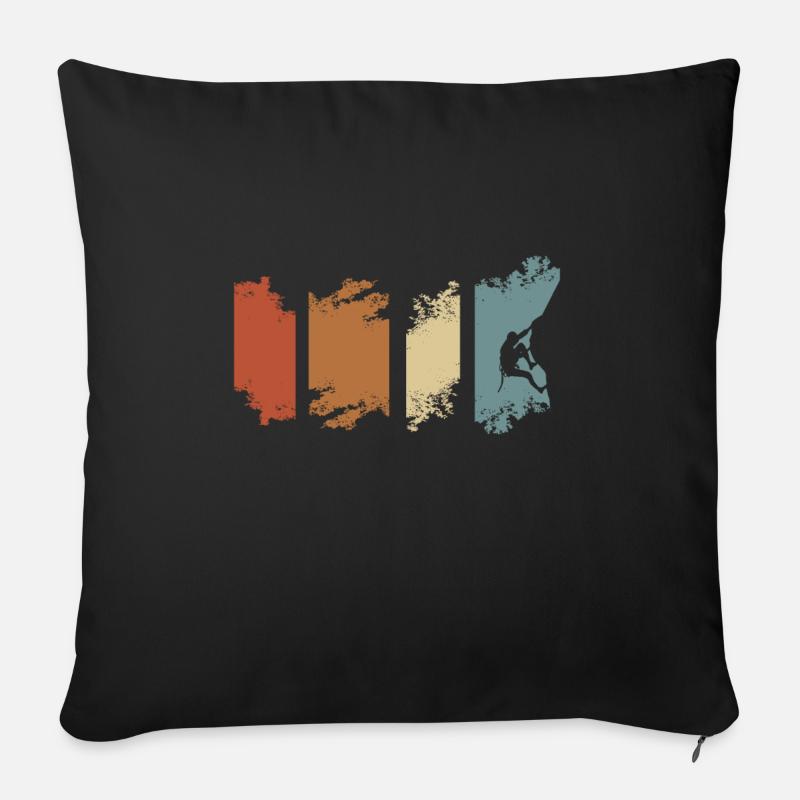 Klettern Bouldern Kletterer Bergsport Bouldering - Sofakissenbezug 45 x 45 cm - Schwarz