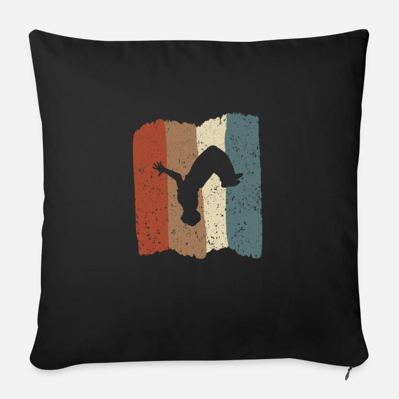Parkour Freerunning Parcour Freerunner - Sofakissenbezug 45 x 45 cm - Schwarz