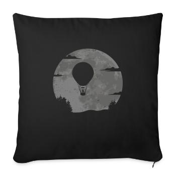 Hot Air Balloon Balloon Driver Balloon Pilot Balloon Flight - Sofa pillowcase 17,3'' x 17,3'' (45 x 45 cm) - black - Front