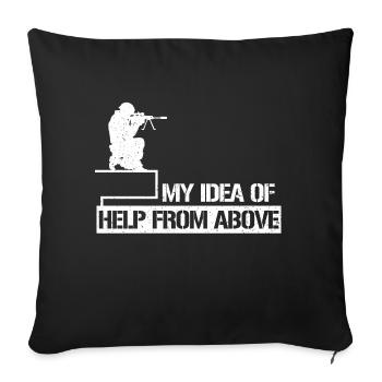 L’armée - Housse de coussin décorative 45 x 45 cm - noir - Devant