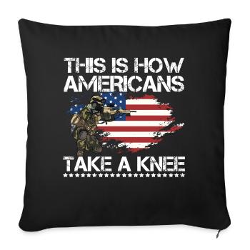 L’armée - Housse de coussin décorative 45 x 45 cm - noir - Devant