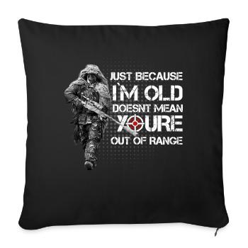 Militär Sniper - Sofakissenbezug 45 x 45 cm - Schwarz - Vorne