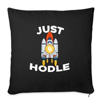 Bitcoin - Housse de coussin décorative 45 x 45 cm - noir - Devant