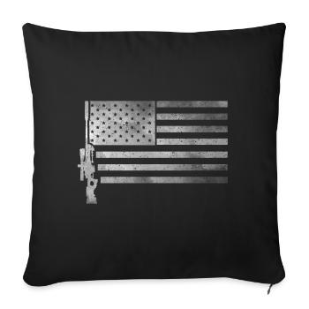 Militär Usa Sniper - Sofakissenbezug 45 x 45 cm - Schwarz - Vorne