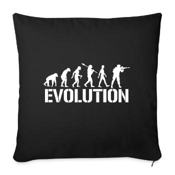 L’armée - Housse de coussin décorative 45 x 45 cm - noir - Devant