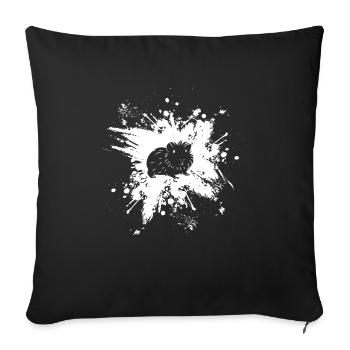 Cochon d’Inde Animaux De Compagnie Cochon d’Inde - Housse de coussin décorative 45 x 45 cm - noir - Devant