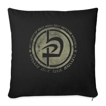 Krav Maga Militärverteidigung Armee Gym - Sofakissenbezug 45 x 45 cm - Schwarz - Vorne