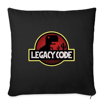 Legacy Code - Sofa pillowcase 17,3'' x 17,3'' (45 x 45 cm) - black - Front