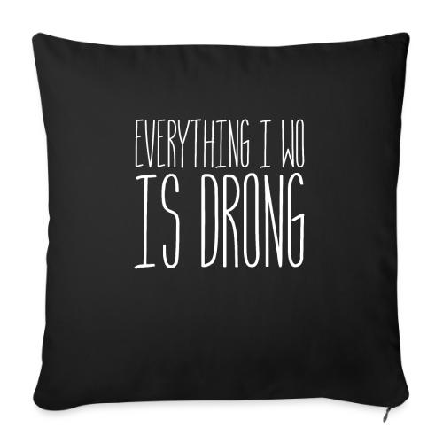 Wrong - Sofa pillowcase 17,3'' x 17,3'' (45 x 45 cm)
