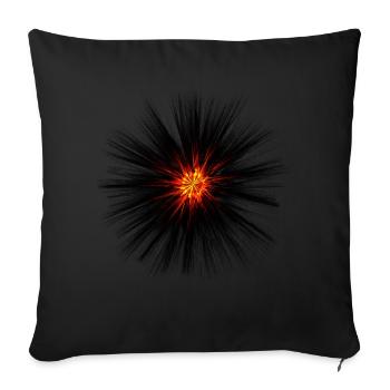 Dark Explosion - Sofa pillowcase 17,3'' x 17,3'' (45 x 45 cm) - black - Front