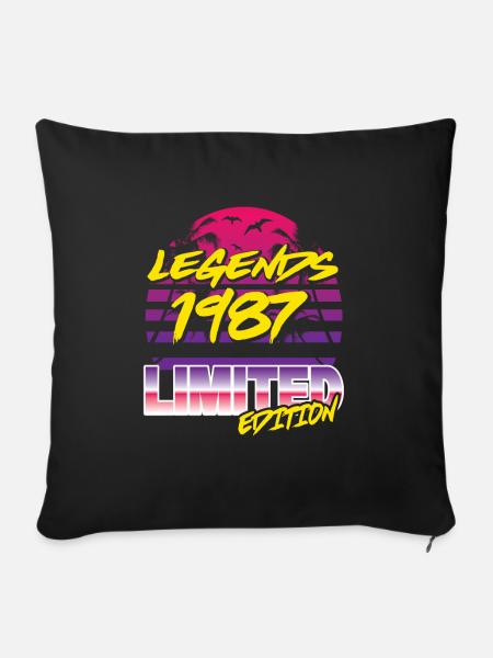Legends 1987 Limited edition - Sofakissenbezug 45 x 45 cm - Schwarz