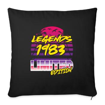 Legends 1983 Limited edition - Sofakissenbezug 45 x 45 cm - Schwarz - Vorne