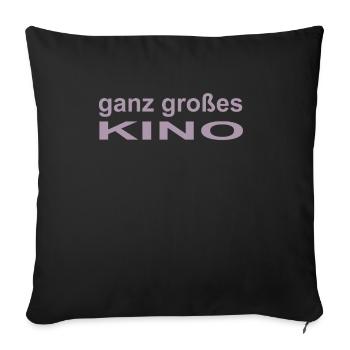 Ganz großes Kino - Sofakissenbezug 45 x 45 cm - Schwarz - Vorne