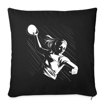 Handball Player Handball Ball Outfit Handball Player - Sofa pillowcase 17,3'' x 17,3'' (45 x 45 cm) - black - Front