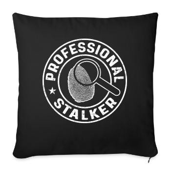 Espion détective privé enquêteur Détective Cadeau - Housse de coussin décorative 45 x 45 cm - noir - Devant
