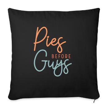Thanksgiving Pies before Guys - Sofakissenbezug 45 x 45 cm - Schwarz - Vorne