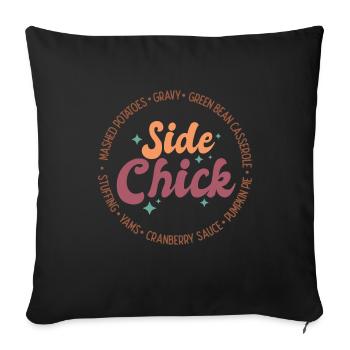 Thanksgiving Side Chick - Housse de coussin décorative 45 x 45 cm - noir - Devant
