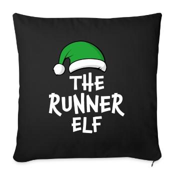 L’elfe coureur - Housse de coussin décorative 45 x 45 cm - noir - Devant