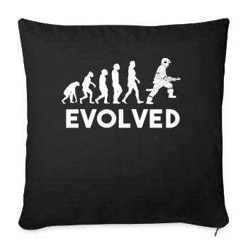 Firefighter Firefighter - Sofa pillowcase 17,3'' x 17,3'' (45 x 45 cm) - black - Front