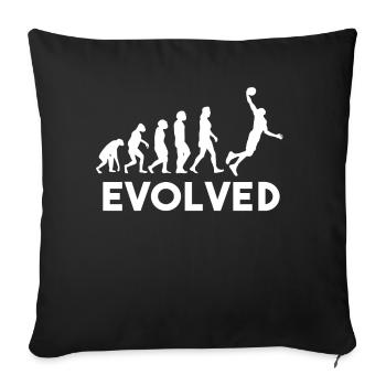 Cadeau de joueur de basket-ball - Housse de coussin décorative 45 x 45 cm - noir - Devant