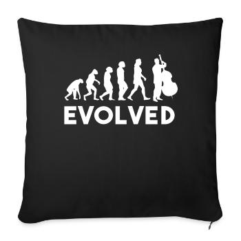 Cello Gift - Sofa pillowcase 17,3'' x 17,3'' (45 x 45 cm) - black - Front