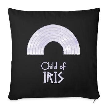 Child of Iris – Percy Jackson inspired design - Sofa pillowcase 17,3'' x 17,3'' (45 x 45 cm) - black - Front