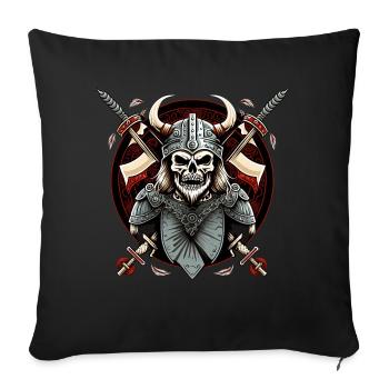 Dead Valhalla Viking - Kanalisieren Sie Ihren - Sofakissenbezug 45 x 45 cm - Schwarz - Vorne