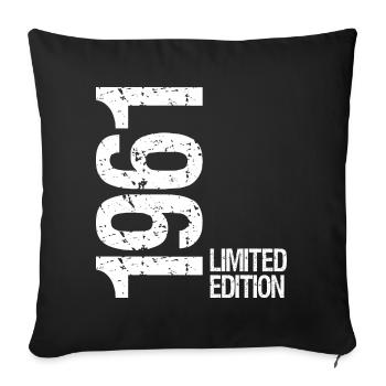 Édition limitée de 1961 - Housse de coussin décorative 45 x 45 cm - noir - Devant