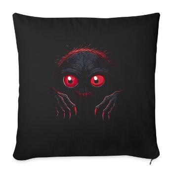 Creepy Goblin - Sofa pillowcase 17,3'' x 17,3'' (45 x 45 cm) - black - Front