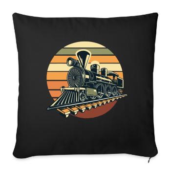 Zug - Sofakissenbezug 45 x 45 cm - Schwarz - Vorne
