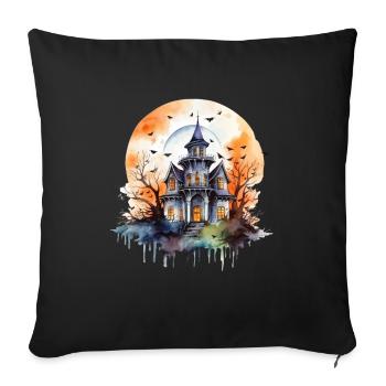 Halloween Costume Pumpkin Skeleton Horror Ghost - Sofa pillowcase 17,3'' x 17,3'' (45 x 45 cm) - black - Front