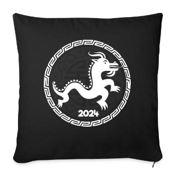 Chinese New Year Dragon Vietnam I Gift - Sofa pillowcase 17,3'' x 17,3'' (45 x 45 cm) - black - Front