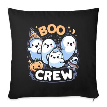 Buh-Crew - Sofakissenbezug 45 x 45 cm - Schwarz - Vorne
