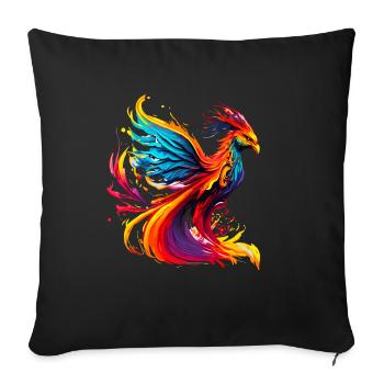 Phoenix - Sofa pillowcase 17,3'' x 17,3'' (45 x 45 cm) - black - Front