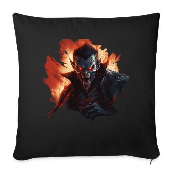 Angry Vampire Monster in a Realistic Comic - Sofa pillowcase 17,3'' x 17,3'' (45 x 45 cm) - black - Front