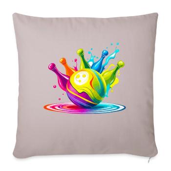 Bowling - Housse de coussin décorative 45 x 45 cm - taupe clair - Devant