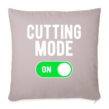 Mode de coupe ON Gym Musculation Poids Entraînement - Housse de coussin décorative 45 x 45 cm - taupe clair - Devant
