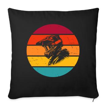 VTT Cyclisme VTT Homme VTT - Housse de coussin décorative 45 x 45 cm - noir - Devant