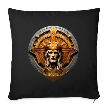 JESUS - Housse de coussin décorative 45 x 45 cm - noir - Devant