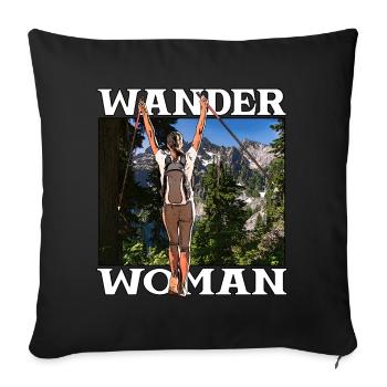 Wander Woman - Sofakissenbezug 45 x 45 cm - Schwarz - Vorne